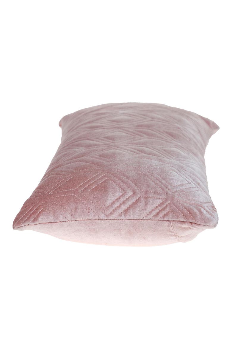 Tufted Velvet Oblong Throw Pillow, Alternate, color, PINK