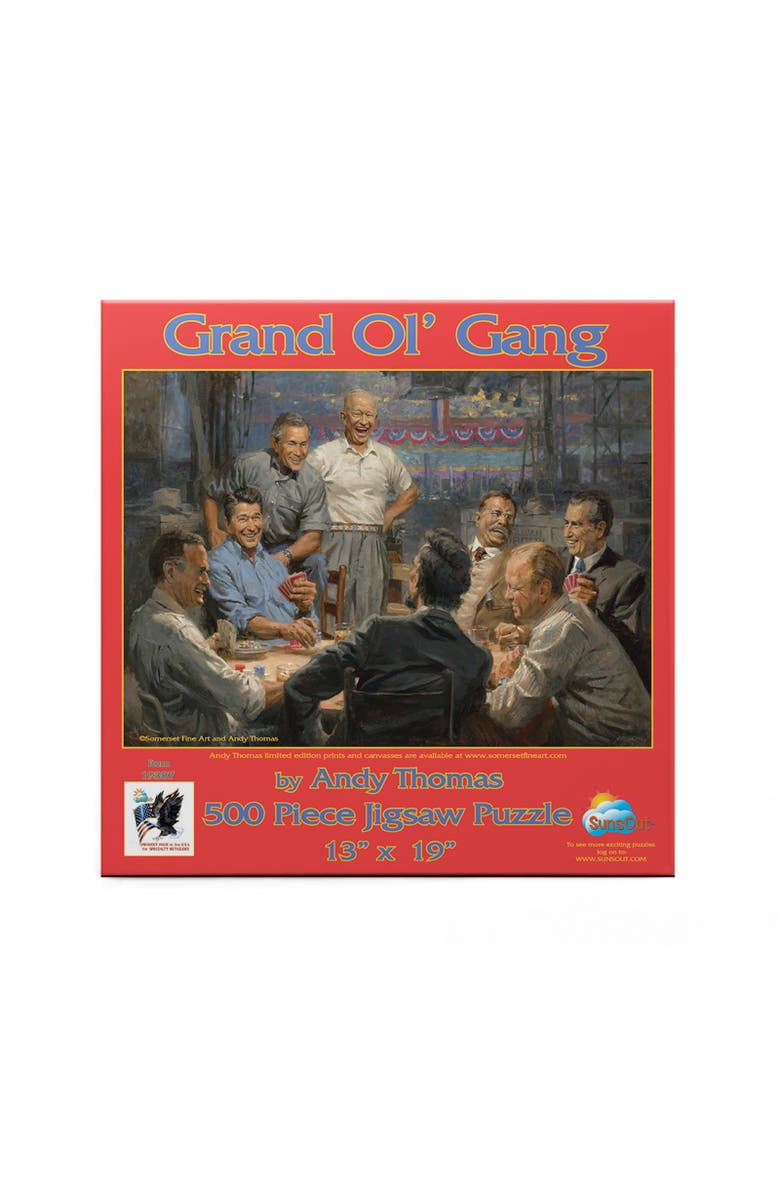 Sunsout Grand Ol' Gang 500 piece Jigsaw Puzzle for Adults, Alternate, color, Multicolor