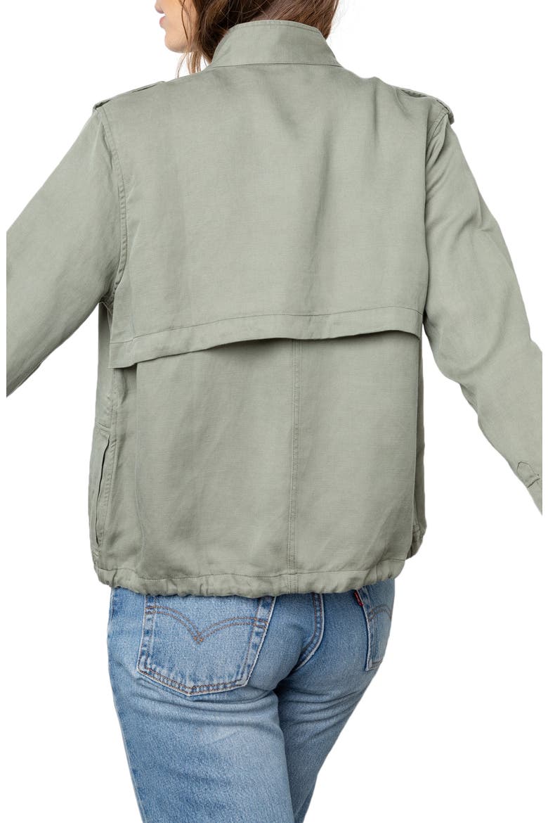Collins Military Jacket, Alternate, color, SAGE