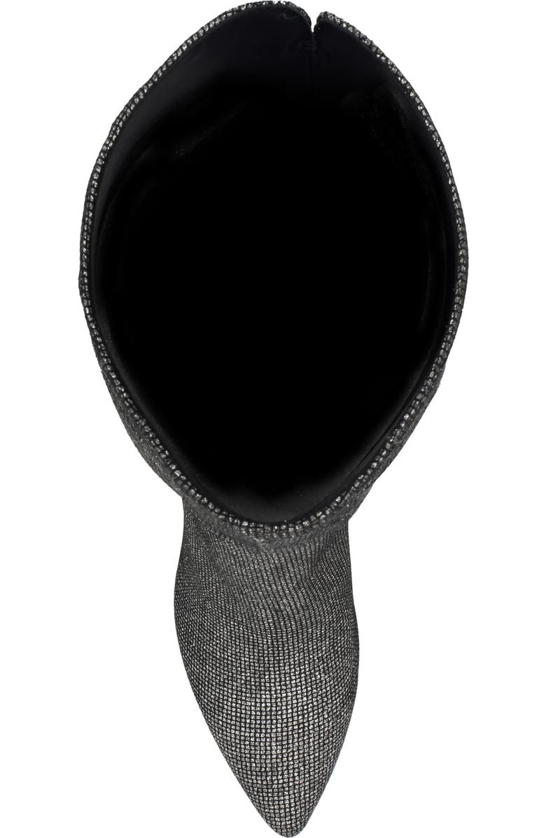 Nine West Fredy Pointed Toe Over the Knee Boot, Alternate, color, Silver