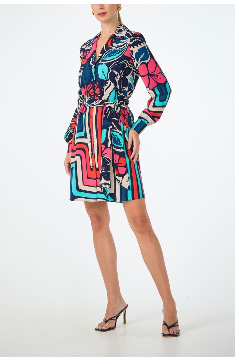 Trina Turk Promenade Printed Shirt Dress, Alternate, color, Multi