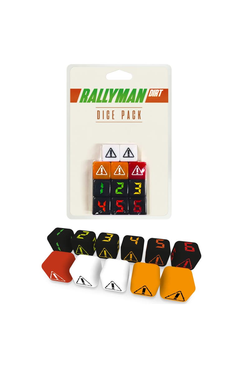 Rallyman Dirt Dice Pack, Strategy Board Game Accessory, Alternate, color, Multicolored
