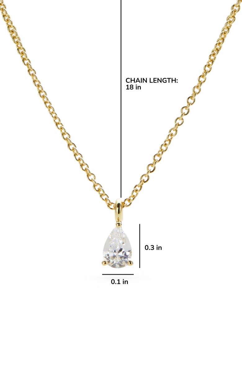 Ana Luisa Delicate Solitaire Pendant - Elise Pendant, Alternate, color, Gold