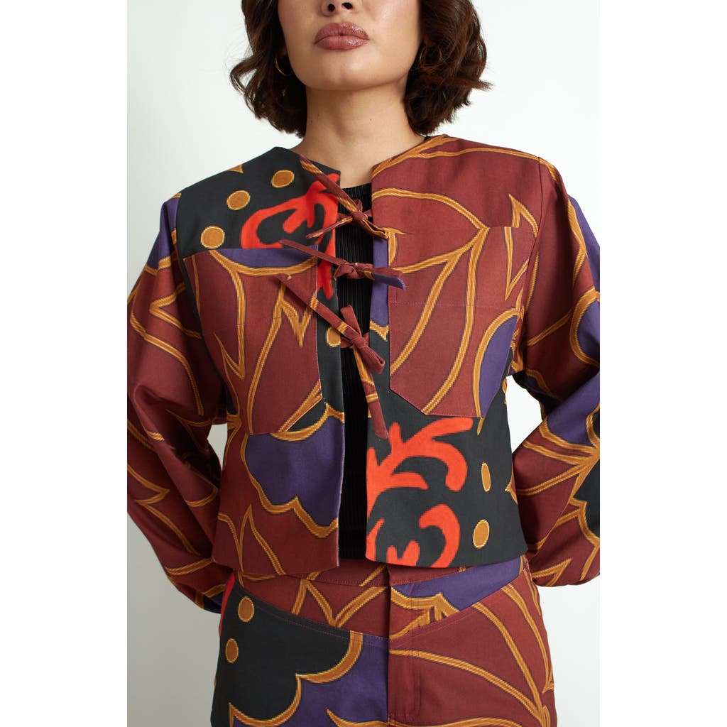 Florencia Davalos Coco Jacket In Brown