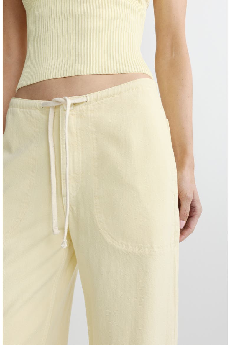 Sienna Drawstring Low Rise Relaxed Wide Leg Jeans, Alternate, color, PROSECCO AURA