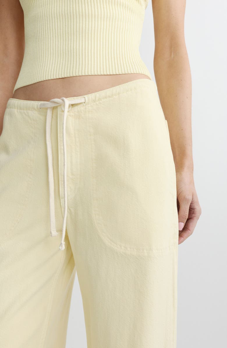 DL1961 Sienna Drawstring Low Rise Relaxed Wide Leg Jeans, Alternate, color, Prosecco Aura