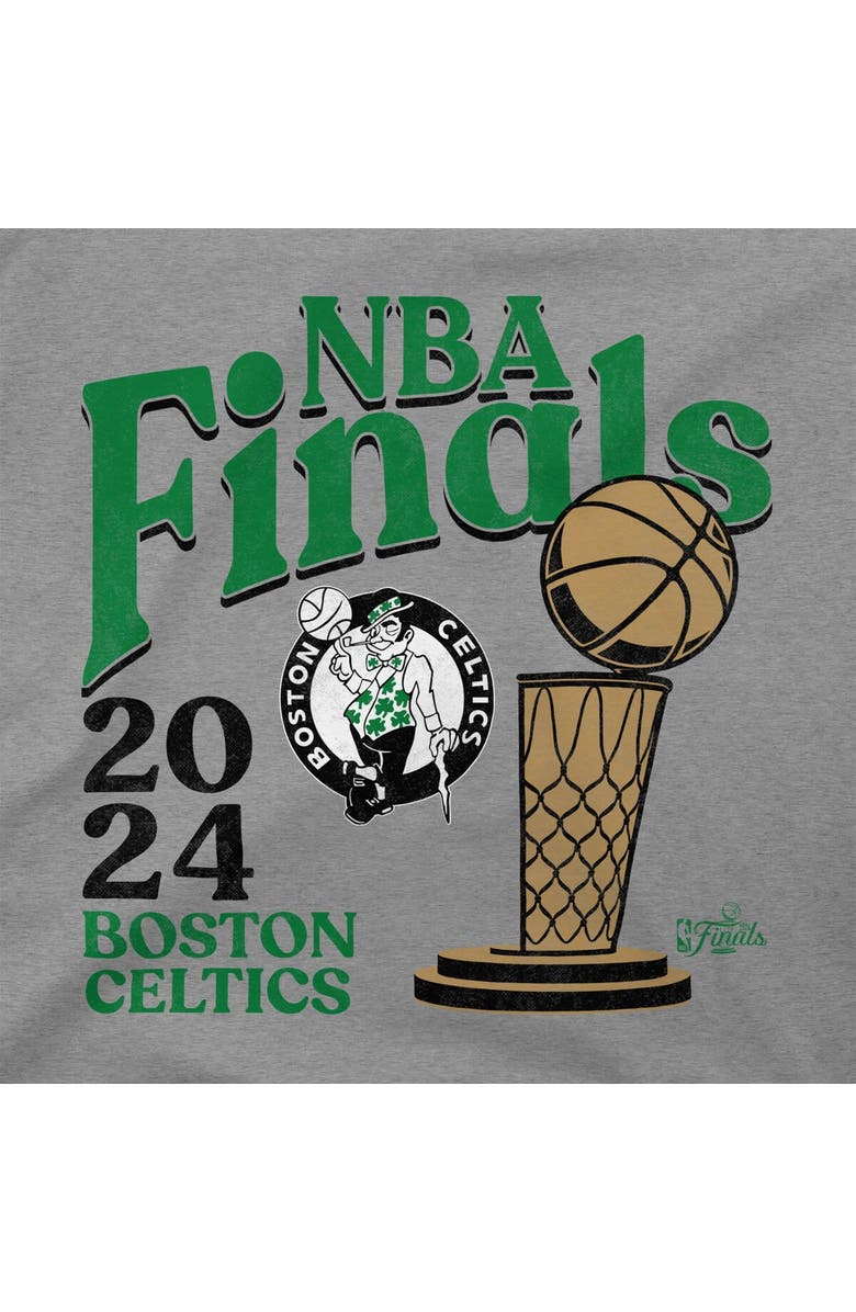 Stadium Essentials Unisex Stadium Essentials Heather Gray Boston Celtics 2024 NBA Finals Revolution T-Shirt, Alternate, color, 