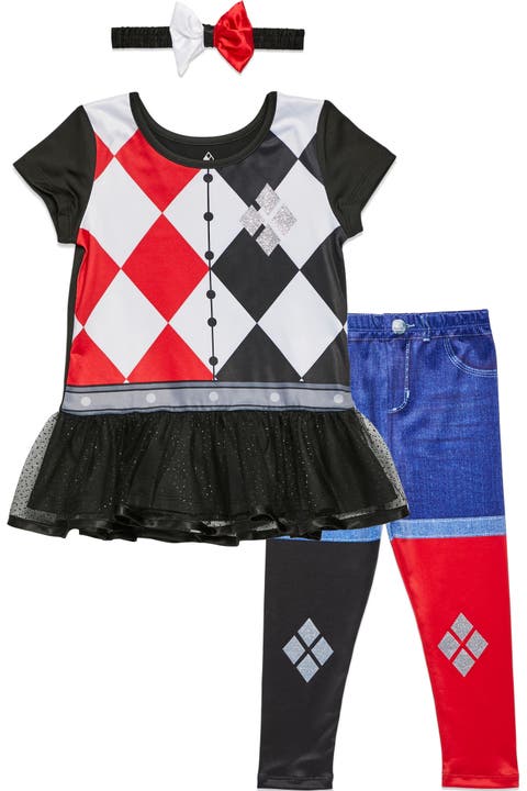 Justice League Harley Quinn Tutu T-Shirt and Leggings Set