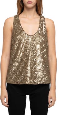 Zadig & Voltaire Tarys Sequin Tank