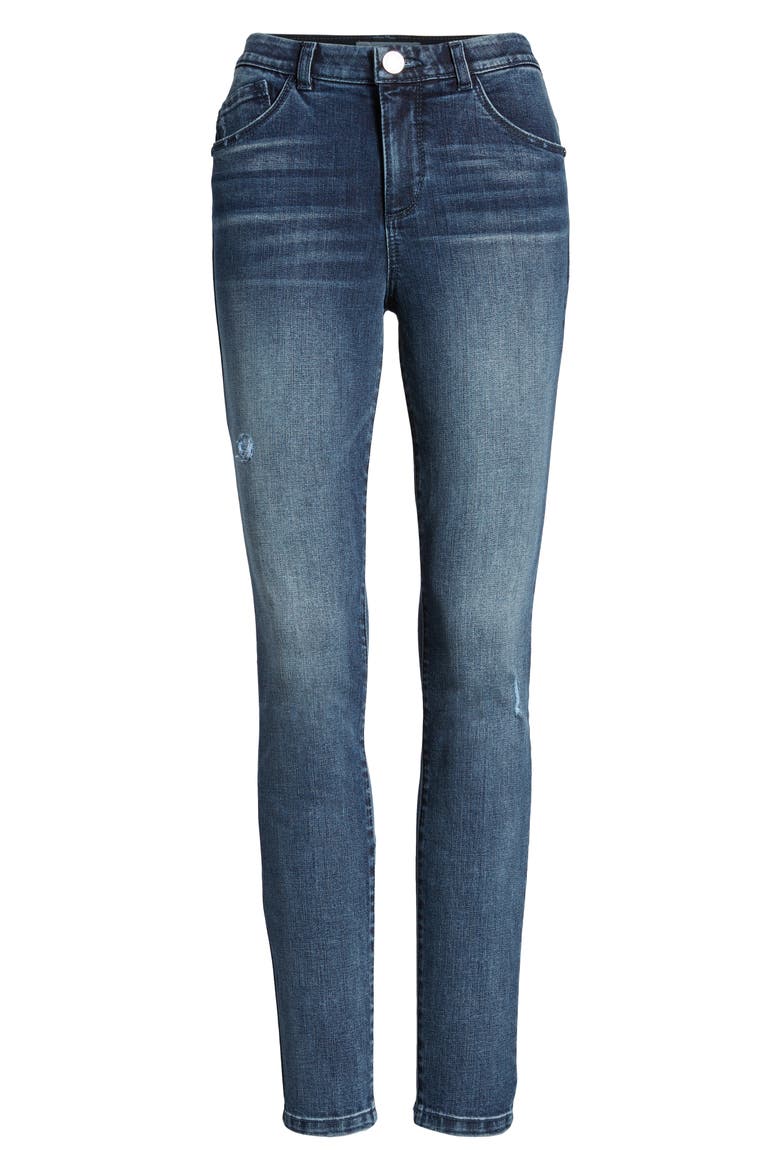 Ab-Solution High Waist Skinny Jeans (Nordstrom Exclusive), Alternate, color, BLUE
