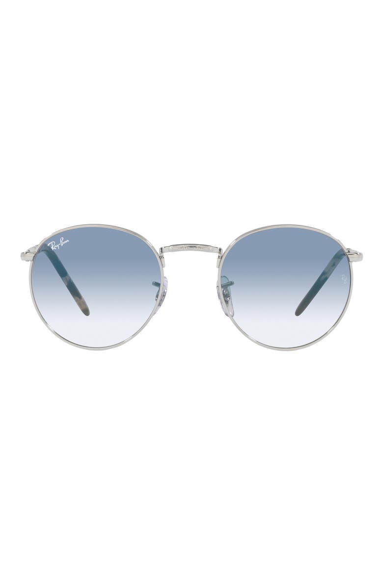 New Round 50mm Phantos Sunglasses, Main, color, SILVER
