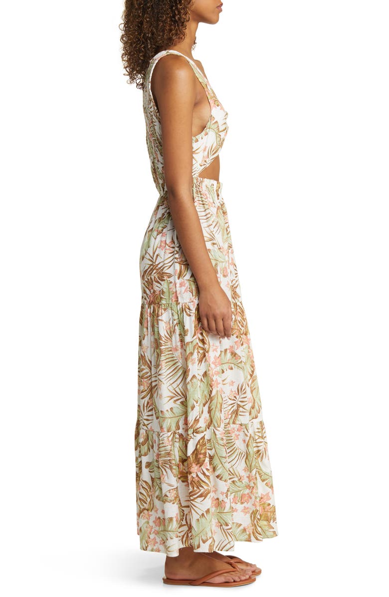Rip Curl La Quinta Floral Smocked Maxi Dress, Alternate, color, 