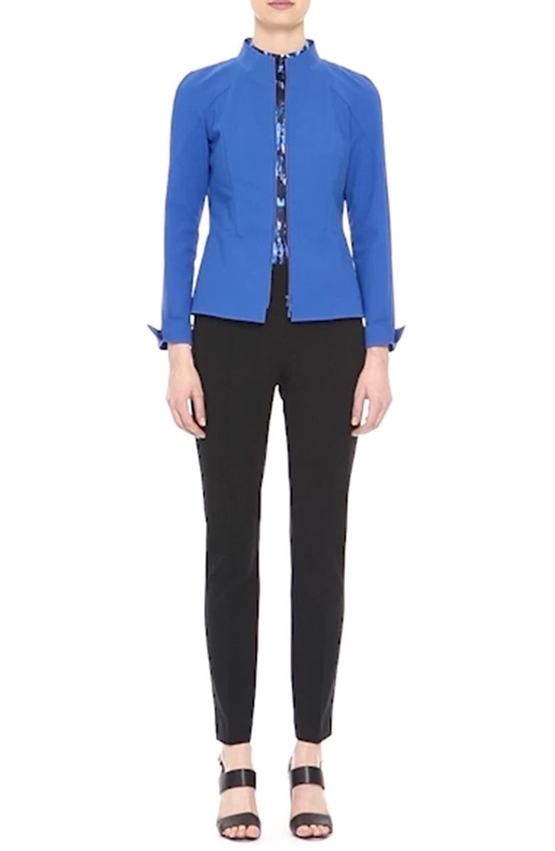 Lafayette 148 New York 'Marty' Funnel Neck Jacket, Alternate, color, 
