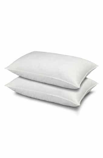 ELLA JAYNE HOME 100% Cotton Dobby-Box Shell Firm Back/Side Sleeper Down Alternative Pillow, Set of 2