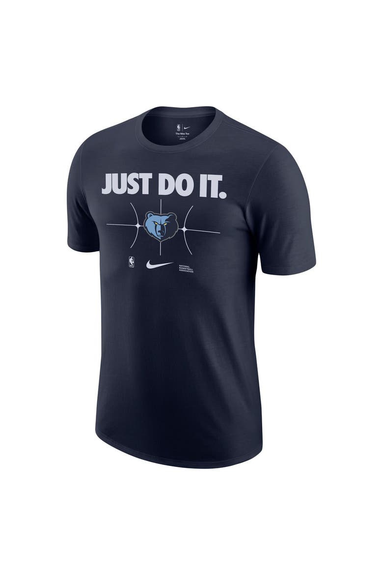 Men's Nike Navy Memphis Grizzlies Just Do It T-Shirt, Alternate, color, Navy