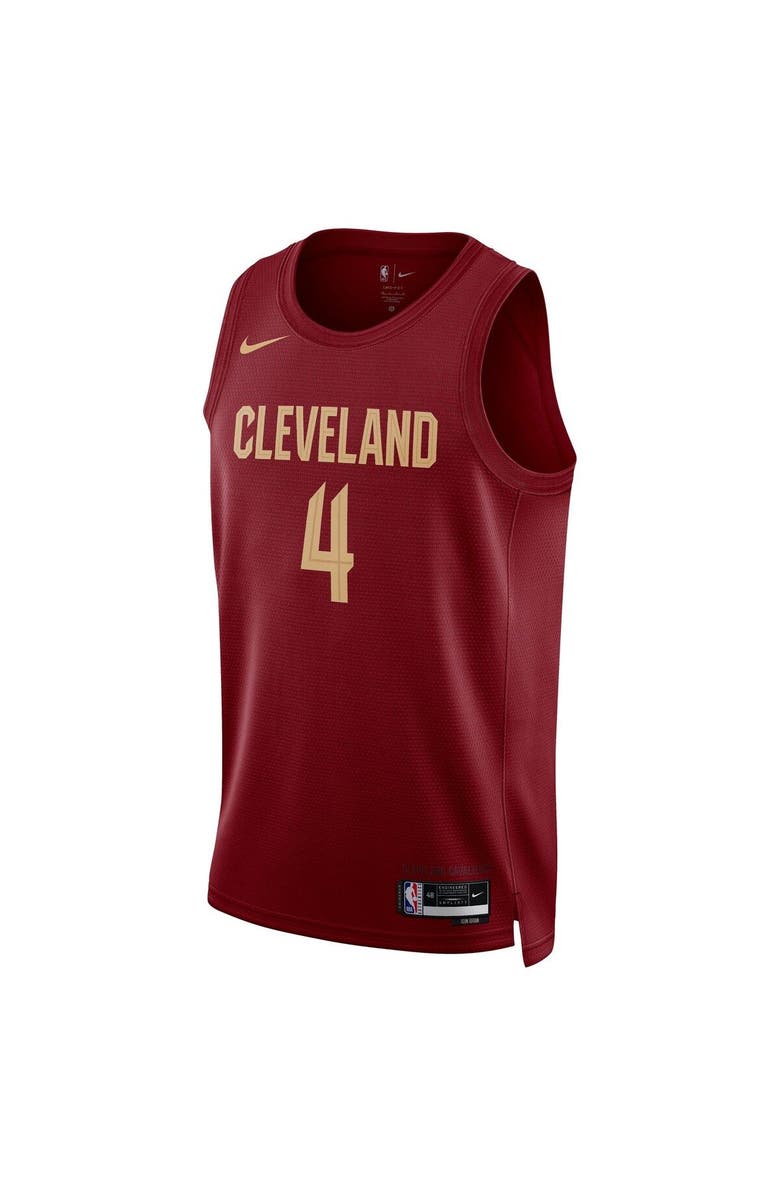 Nike Unisex Nike Evan Mobley Wine Cleveland Cavaliers Swingman Jersey - Icon Edition, Alternate, color, Burgundy