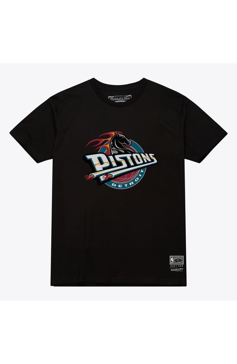 Mitchell & Ness Unisex Mitchell & Ness Black Detroit Pistons Hardwood Classics Arch T-Shirt, Main, color, Black