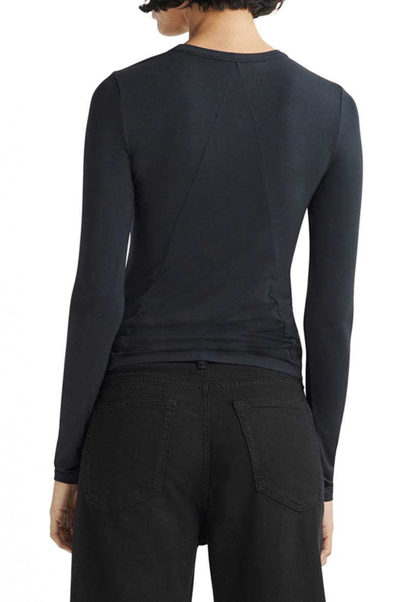 ICONS Luca Slim Fit Long Sleeve Top, Alternate, color, BLACK