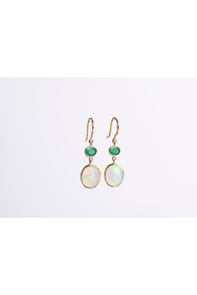 Emerald Radiance Earrings, Main, color, Emerald