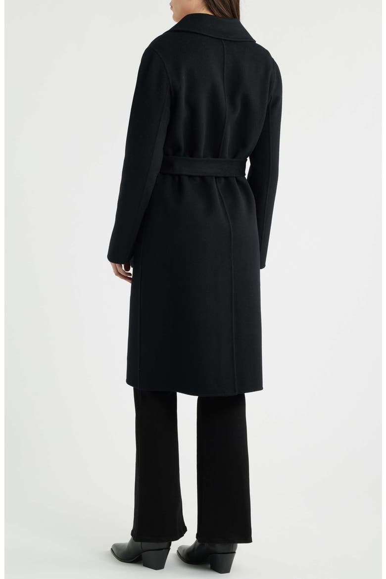 Wool Blend Double Face Coat, Alternate, color, BLACK
