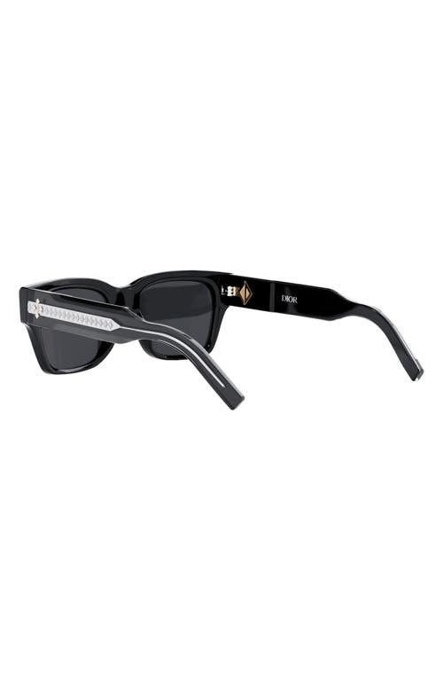 Dior Cd Diamond S6i Sunglasses In Black