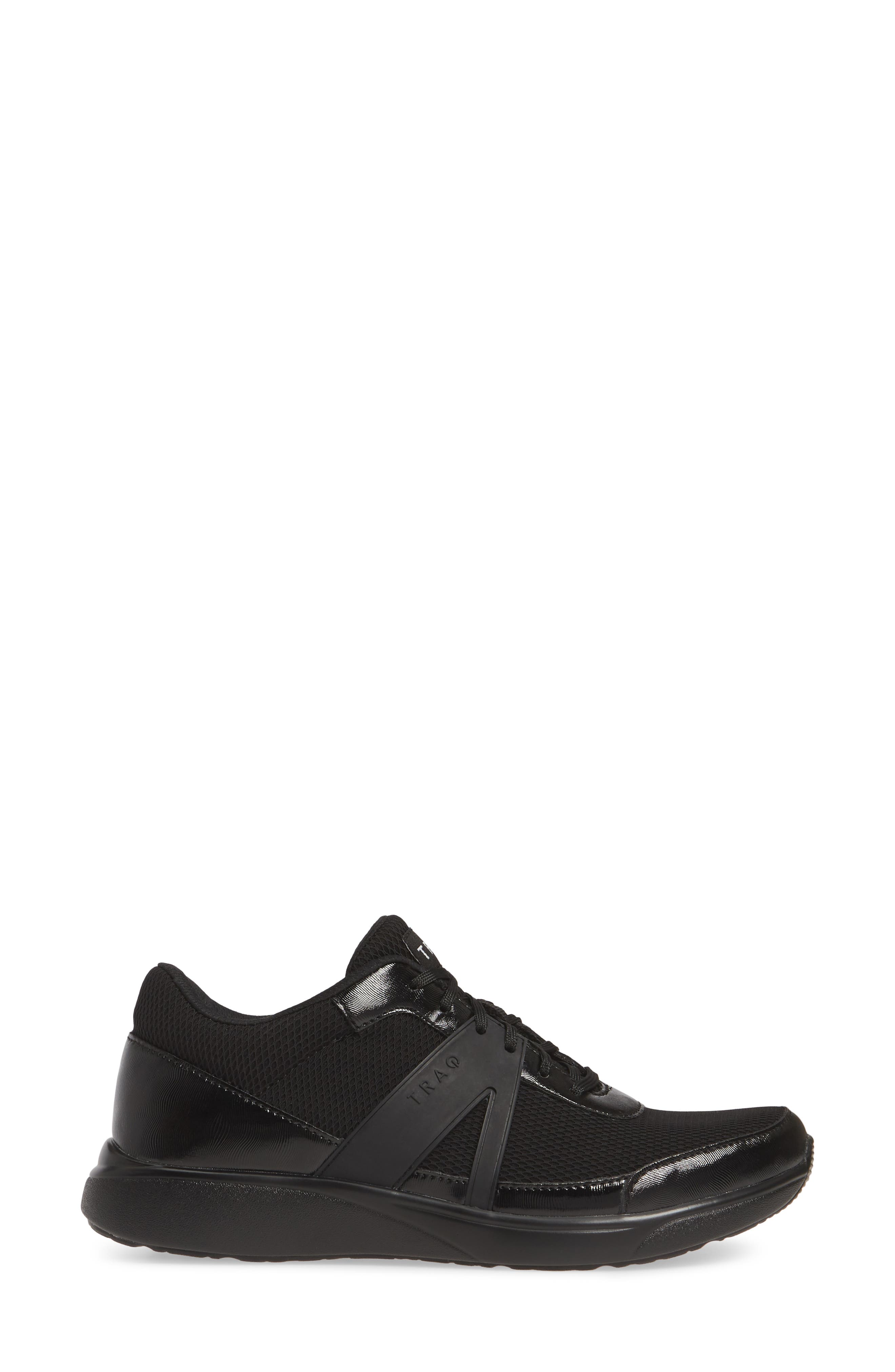 Qarma Sneaker, Alternate, color, BLACK DIAMOND LEATHER
