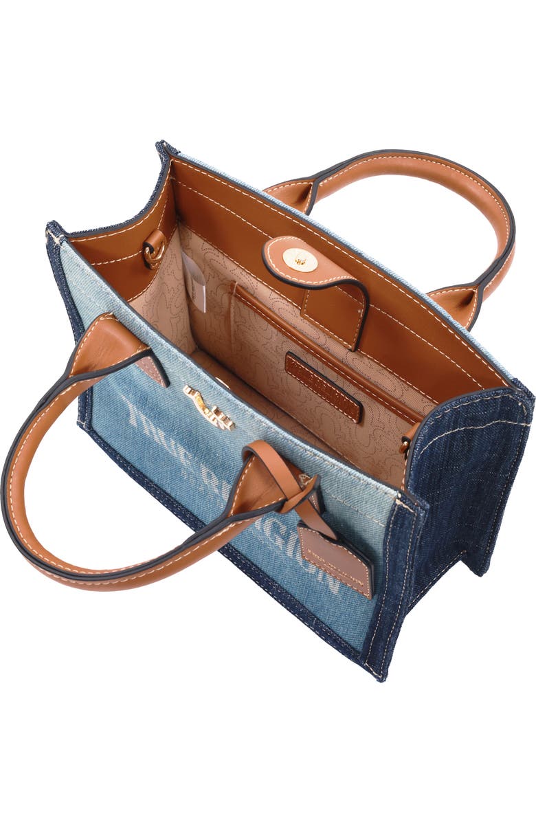 True Religion Modern Edge Denim Tote Bag, Alternate, color, Light Blue