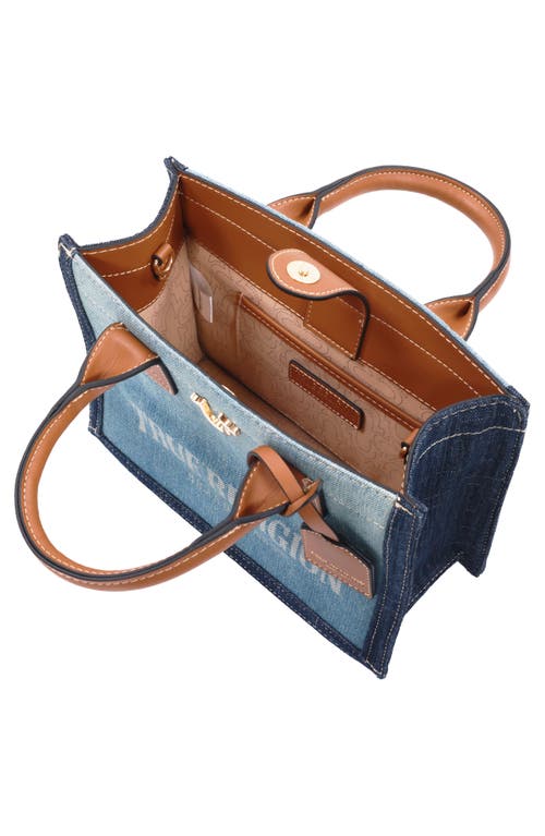 True Religion Modern Edge Denim Tote Bag