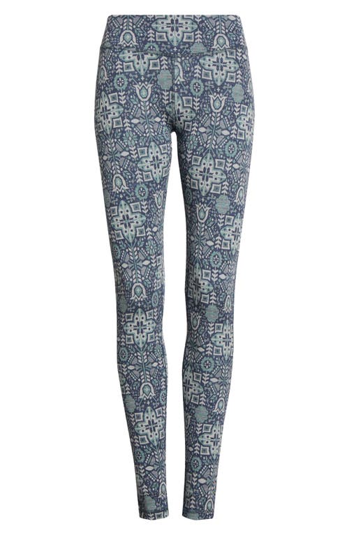 Smartwool Classic Merino Wool Thermal Leggings In Blue