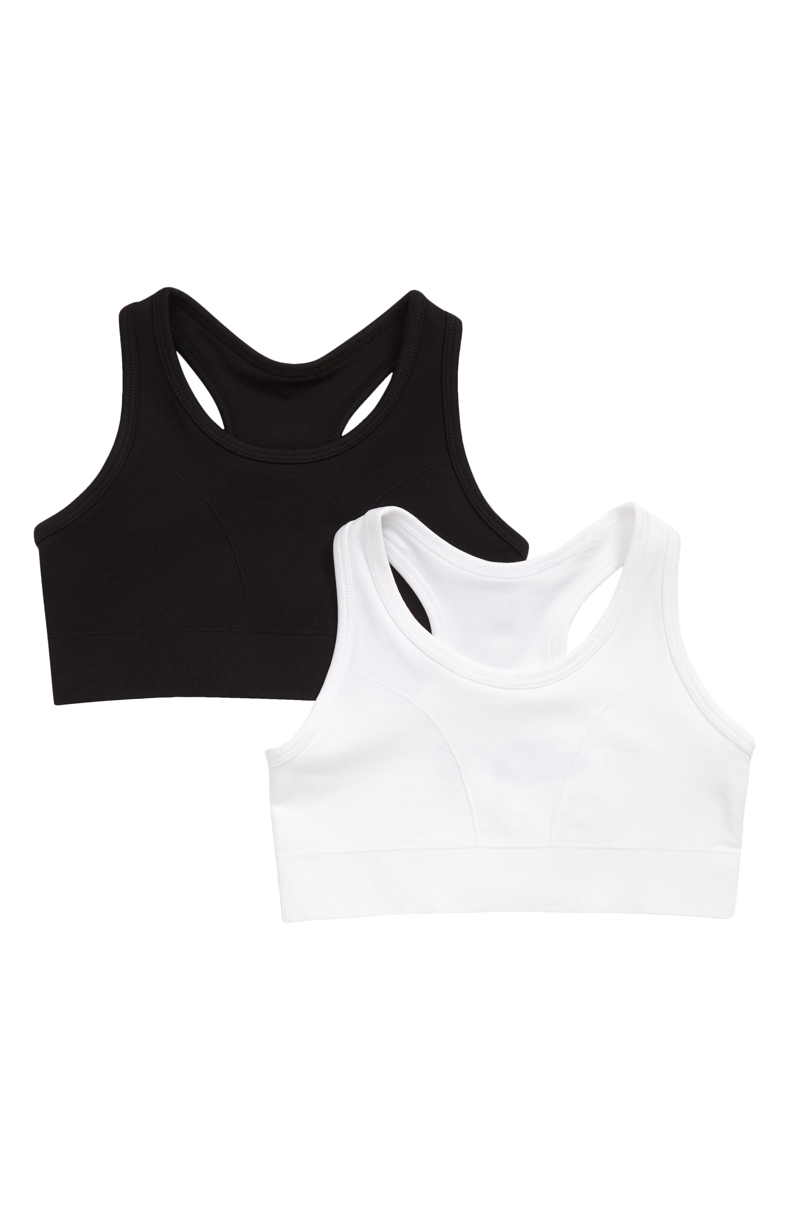 Zella Girl Kids' 2-Pack Assorted Seamless Sports Bras (Women ...