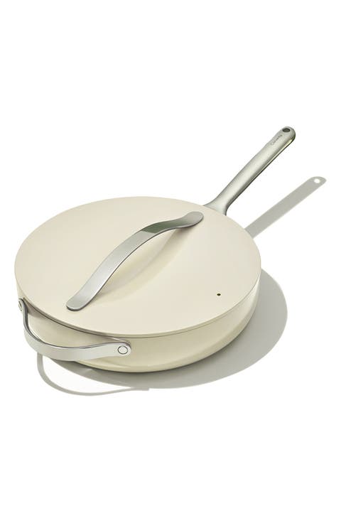 Nontoxic Ceramic Nonstick Sauté Pan with Lid