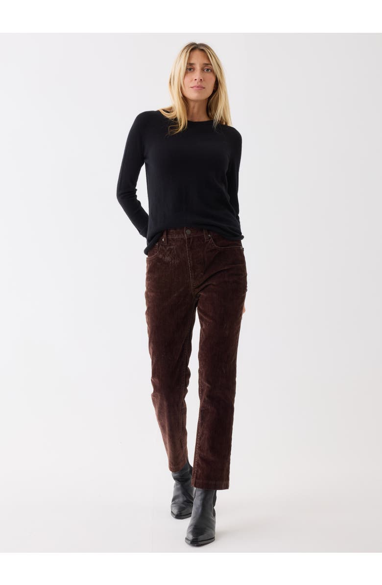 Majestic Filatures 100% Machine Washable Cashmere Long Sleeve Crewneck T-Shirt, Alternate, color, Noir