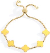 Mint & Lily Clover Enamel Bracelet