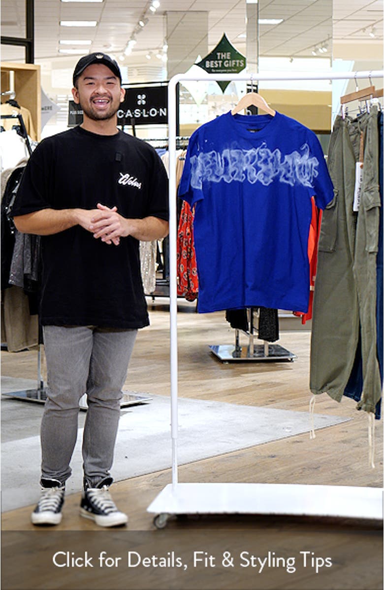 Textured Jersey Logo Graphic T-Shirt, sales video thumbnail