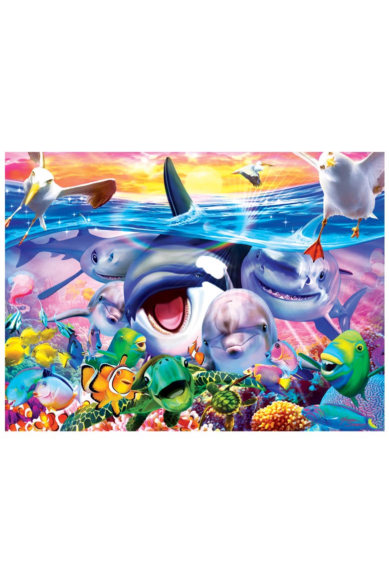 Wild Waves 200 Piece Jigsaw Puzzle, Alternate, color, Multicolor