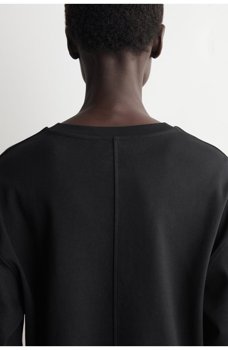 COS Oversized Boxy Cotton T-Shirt, Alternate, color, Black