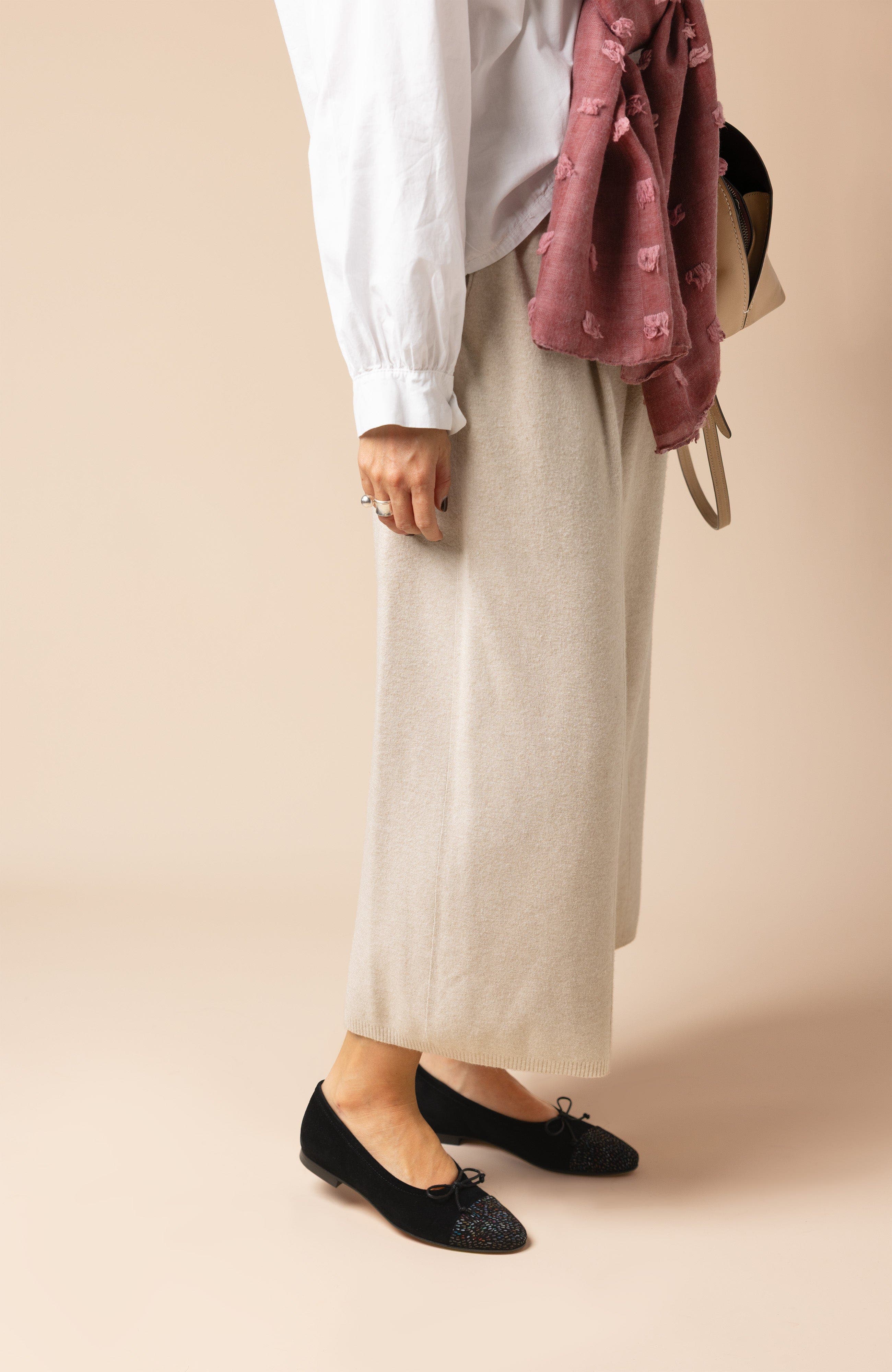 Menina Step Amelie Leather Ballet Flat, Alternate, color, Black Speckle