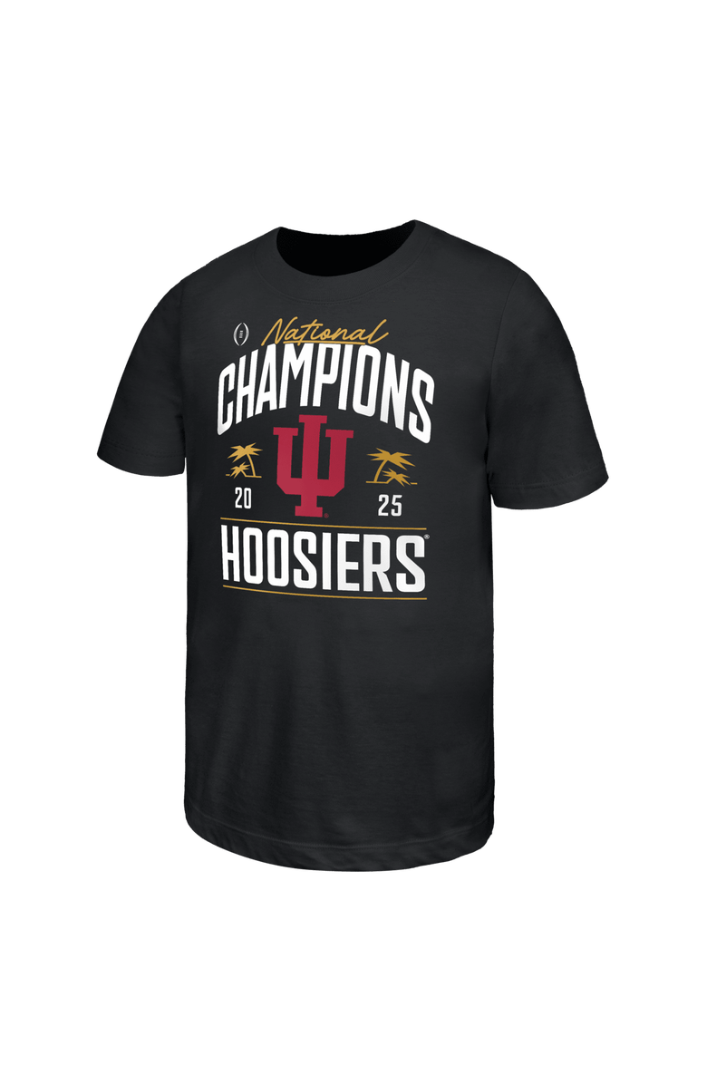 Nike Youth Black Indiana Hoosiers College Football Playoff 2025 National Champions Locker Room Replica T-Shirt, Main, color, Black