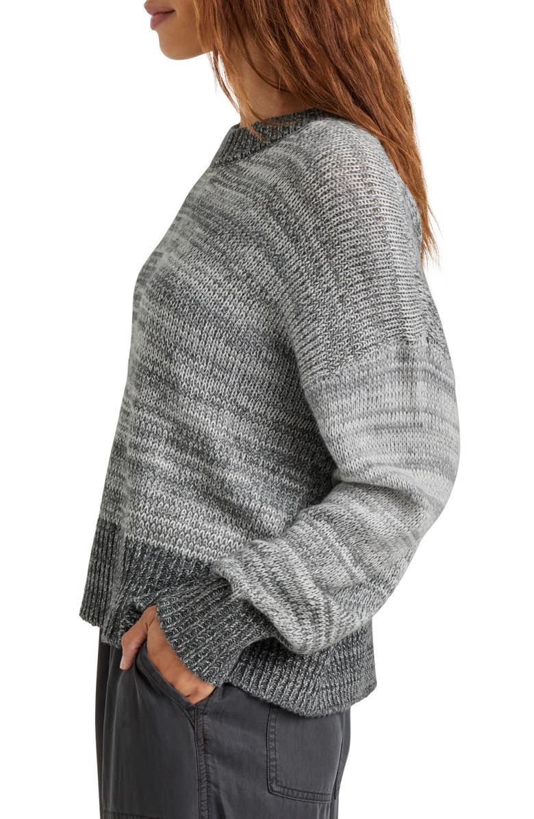 Splendid Lyra Marled Crewneck Sweater, Alternate, color, Grey Marl