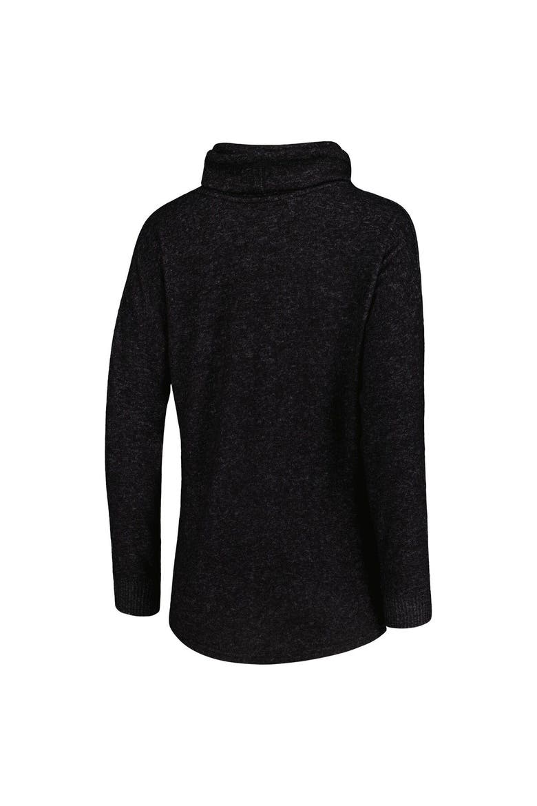 Women's Heathered Black Atlanta United FC Cuddle Tri-Blend Pullover Sweatshirt, Alternate, color, Heather Black