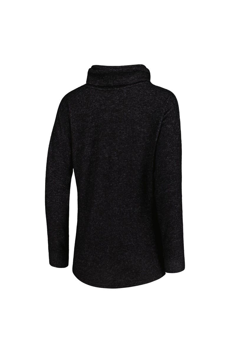 BOXERCRAFT Women's Heathered Black Atlanta United FC Cuddle Tri-Blend Pullover Sweatshirt, Alternate, color,