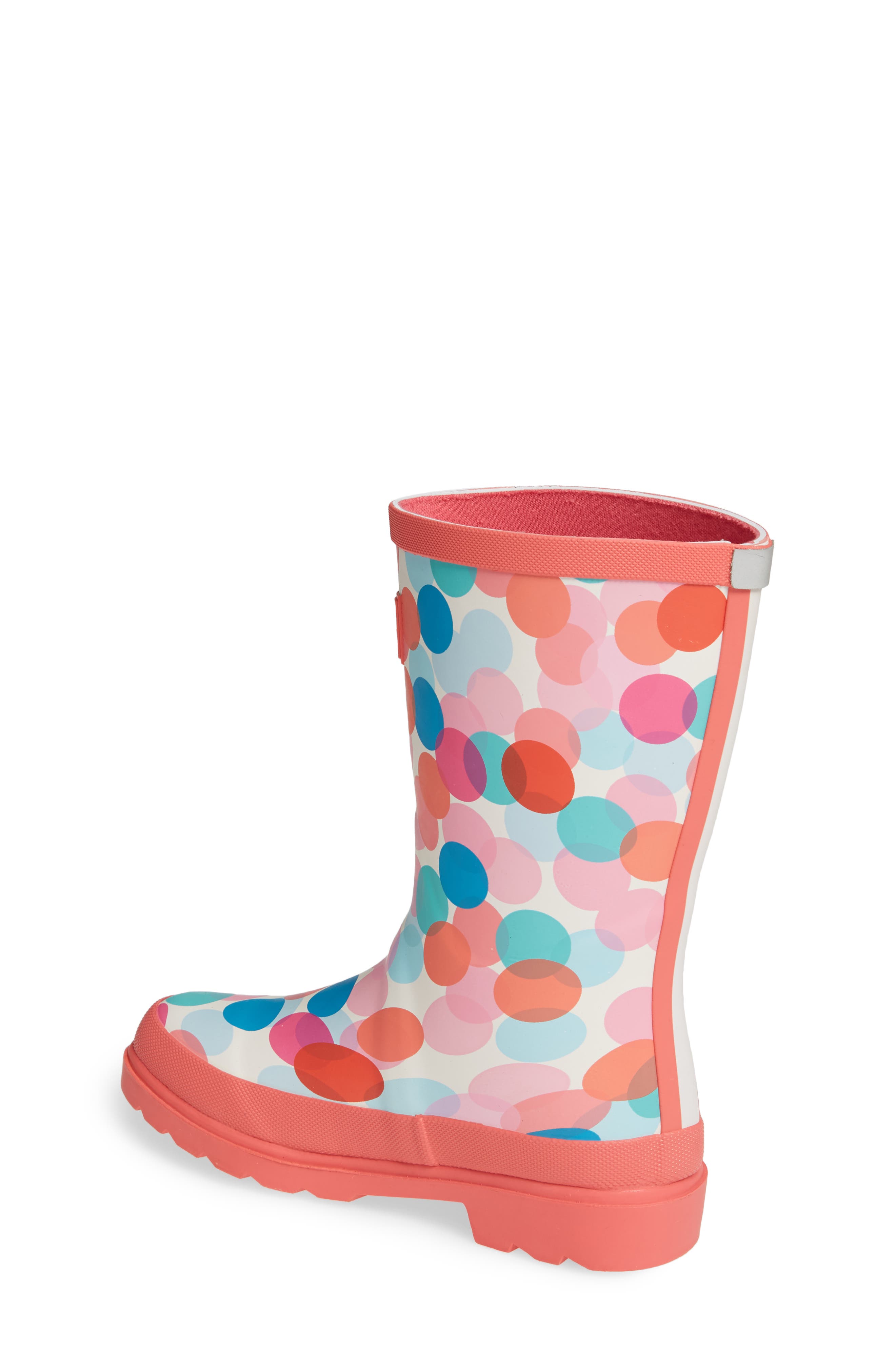 Joules Mid Height Print Welly Waterproof Rain Boot, Alternate, color, 