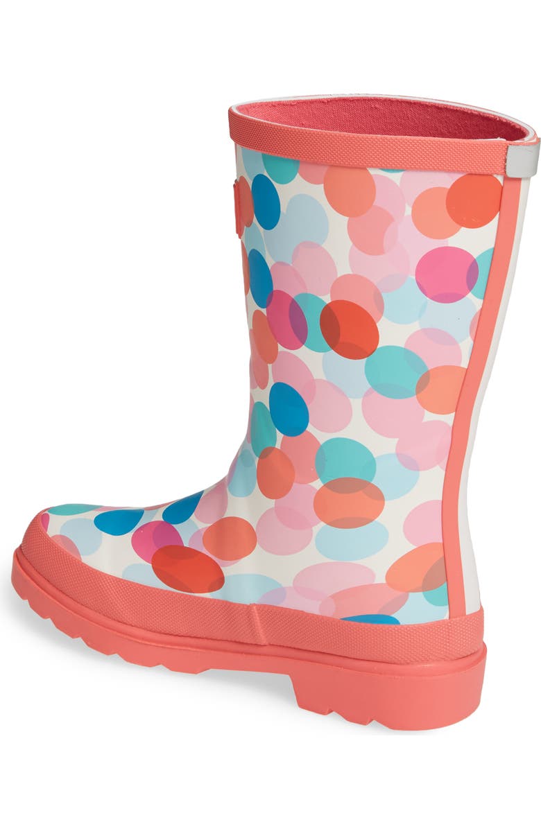 Joules Mid Height Print Welly Waterproof Rain Boot, Alternate, color,