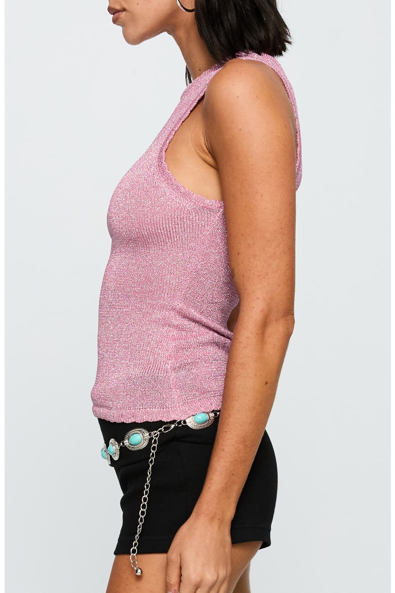 No Pretending Glitter Knit Tank, Alternate, color, PINK