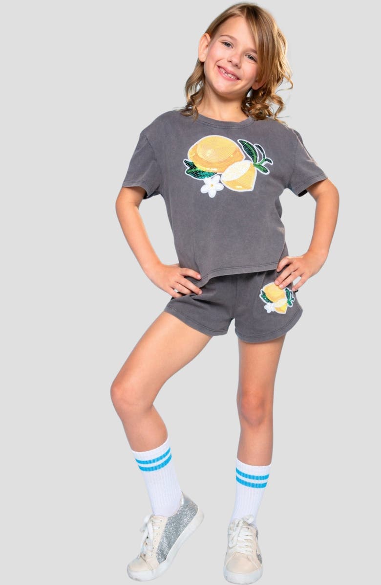 PixieLane Kids' Easy Sequin Top & Shorts Set, Alternate, color,
