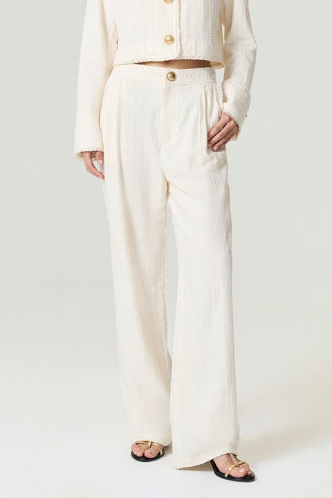 Ruffle Trim Detailed Pants