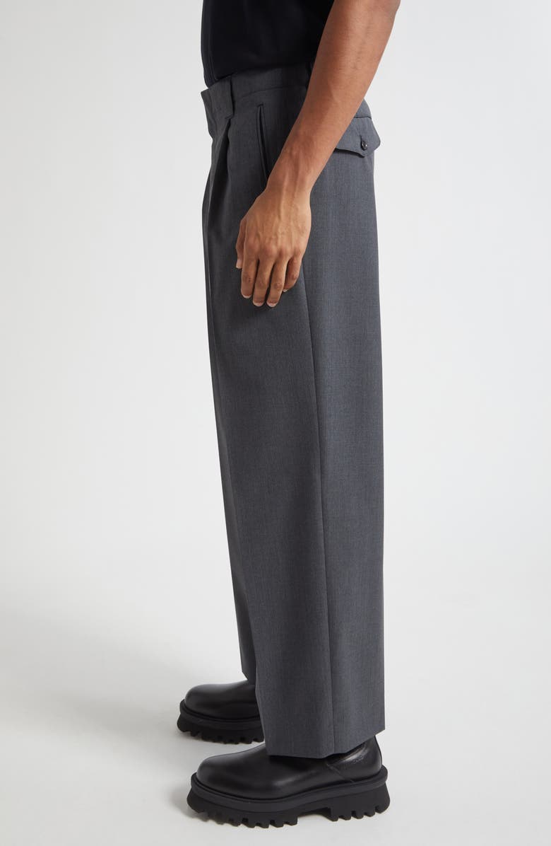 Undercover Pleated Pants, Alternate, color, Charcoal