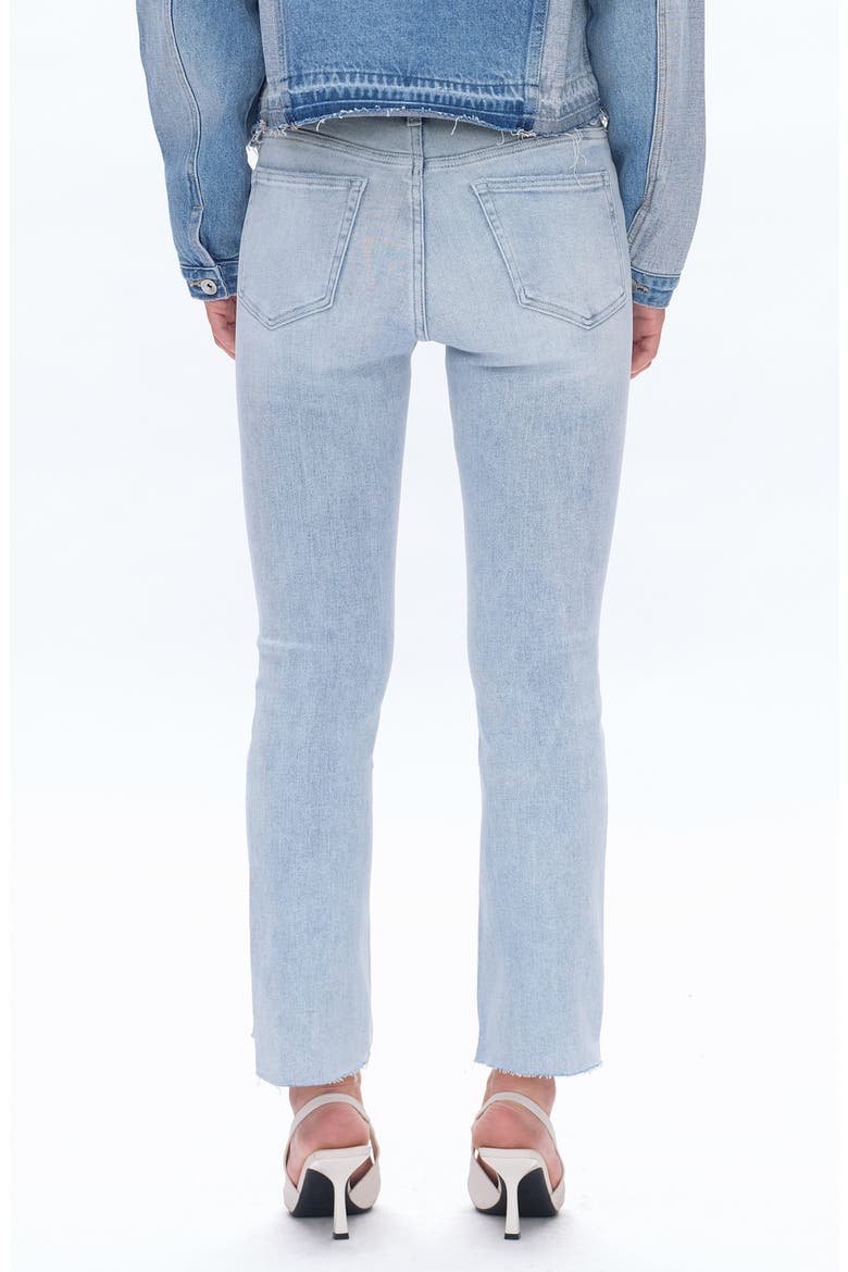 Daisy High Waist Step Hem Slim Jeans, Alternate, color, LIGHT BLUE
