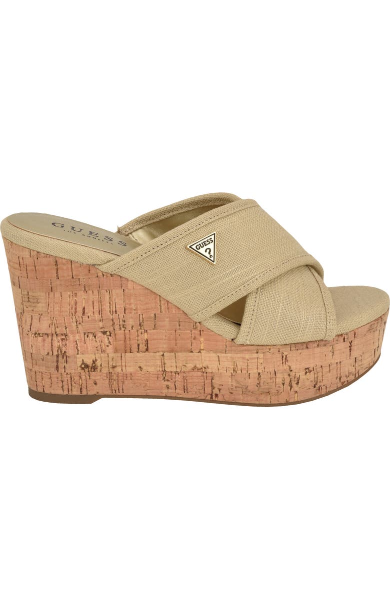 GUESS Cloys Wedge Sandal, Alternate, color,