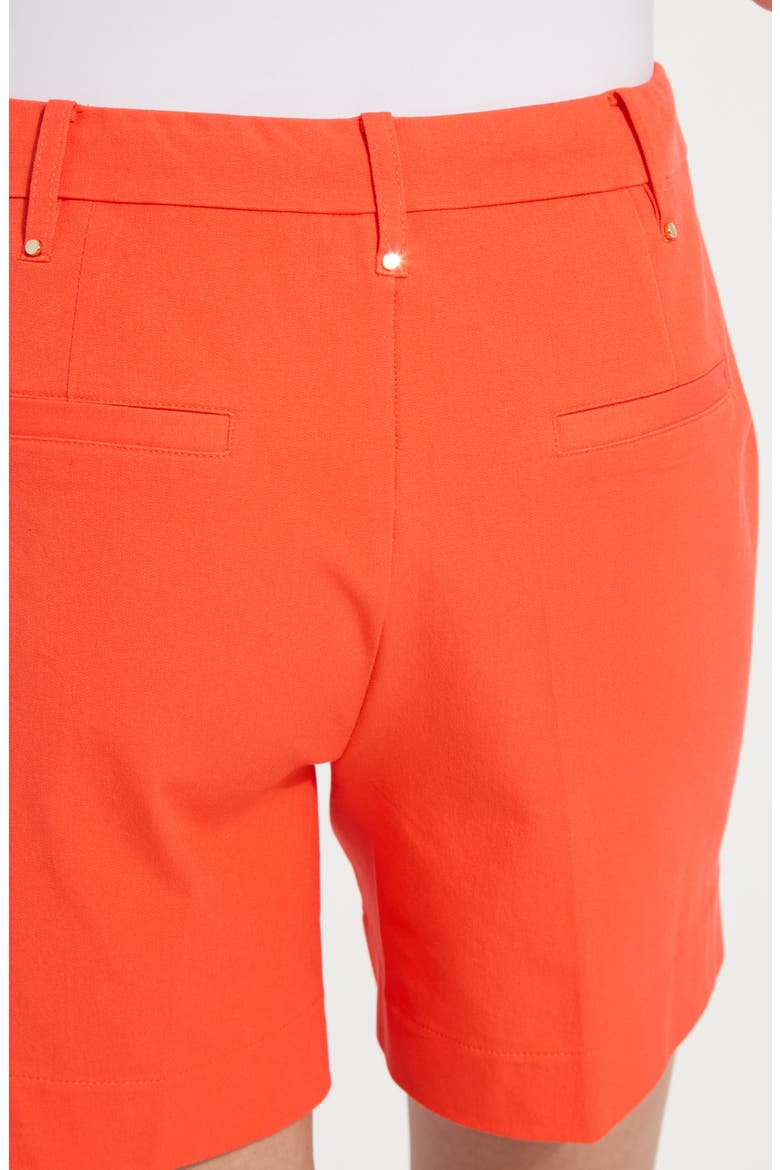 'Lyssentials Amanda Stretch Twill Shorts, Alternate, color, RED KISS